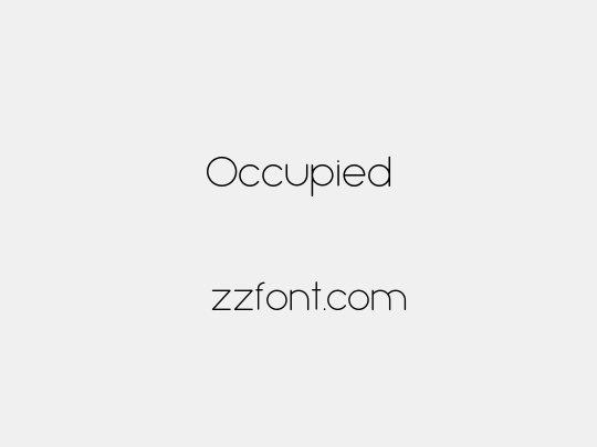 Occupied