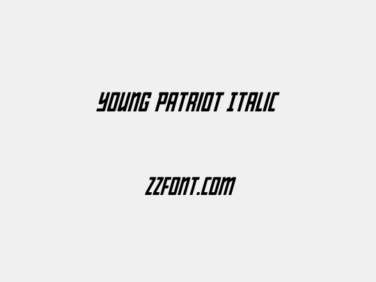 Young Patriot Italic