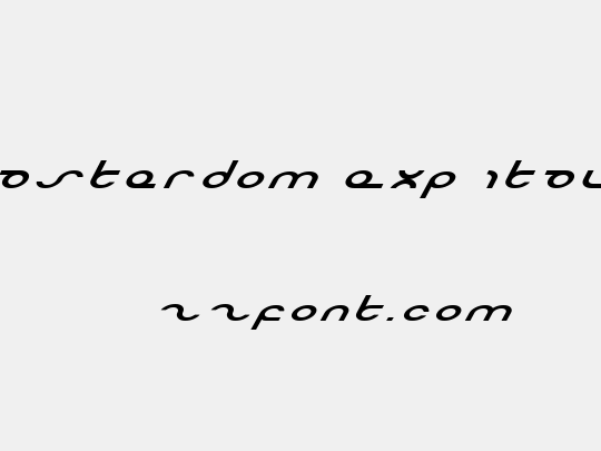 Masterdom Exp Italic