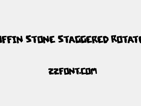 Coffin Stone Staggered Rotated