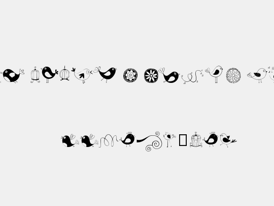 DOODLE DINGS 1 Birds Cages