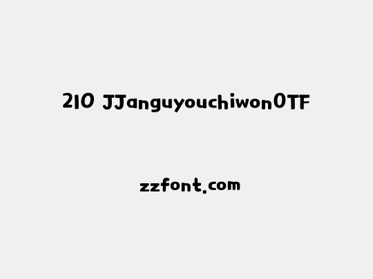 210 JJanguyouchiwonOTF