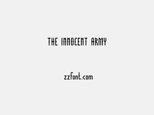 THE INNOCENT ARMY