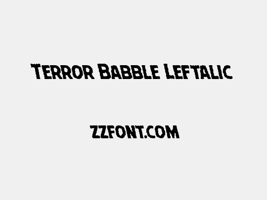 Terror Babble Leftalic