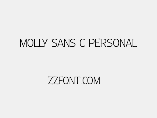 Molly Sans C PERSONAL