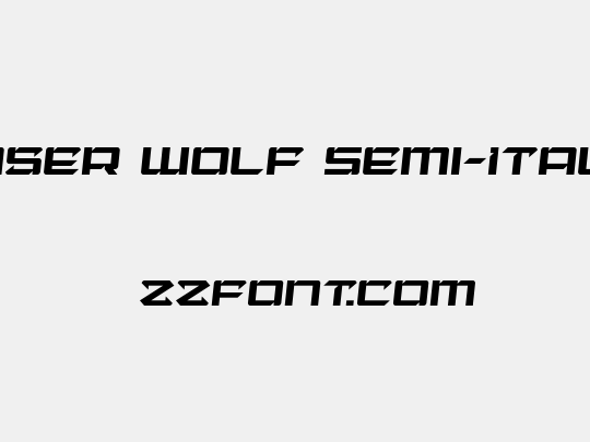 Laser Wolf Semi-Italic