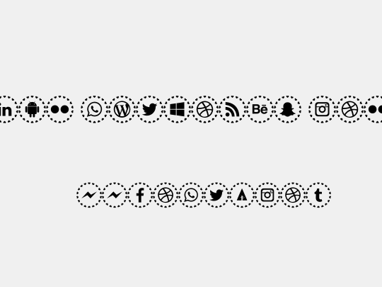 social networks colors