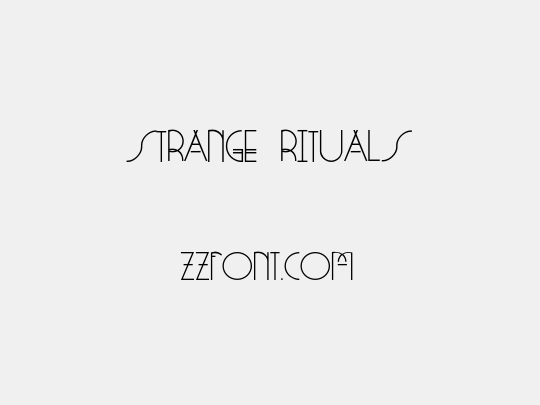 Strange Rituals