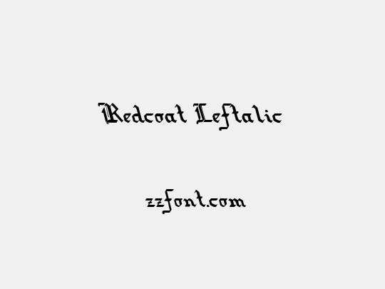 Redcoat Leftalic