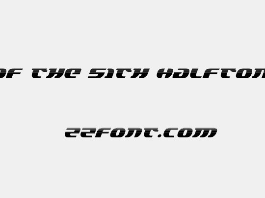 Lord of the Sith Halftone Ital