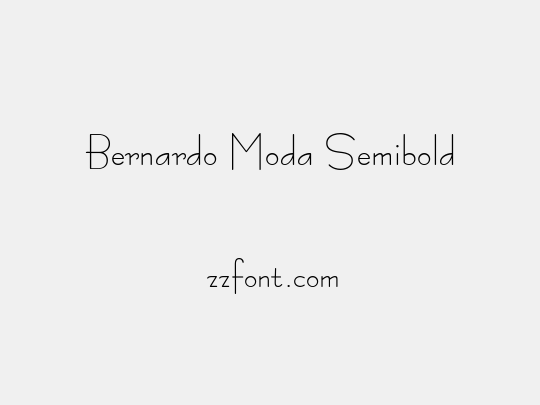 Bernardo Moda Semibold
