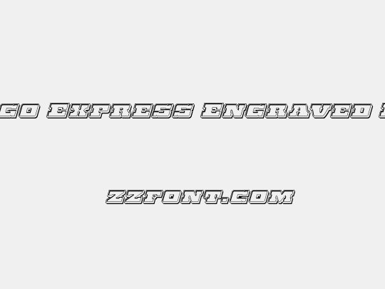 Chicago Express Engraved Italic