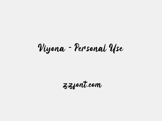 Viyona - Personal Use