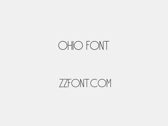 Ohio Font
