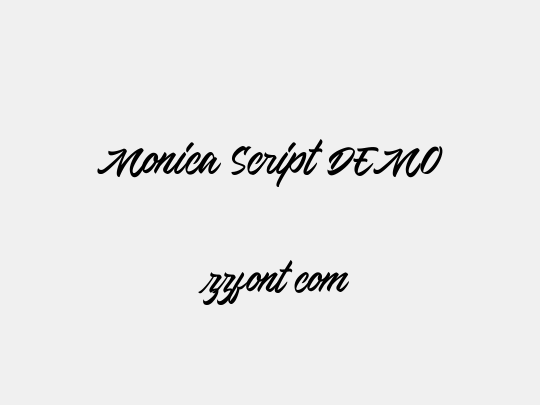 Monica Script DEMO