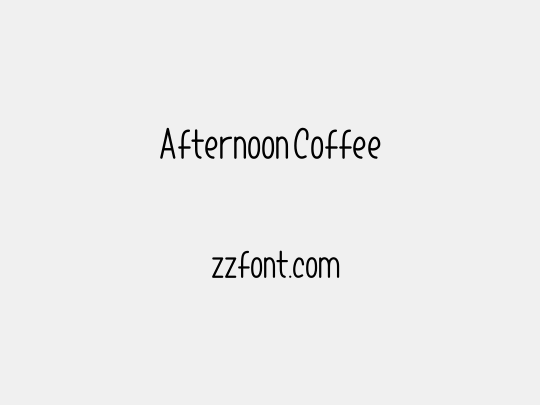 Afternoon Coffee
