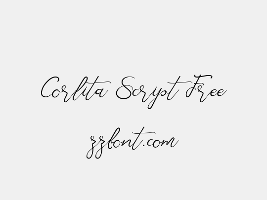 Corlita Script Free