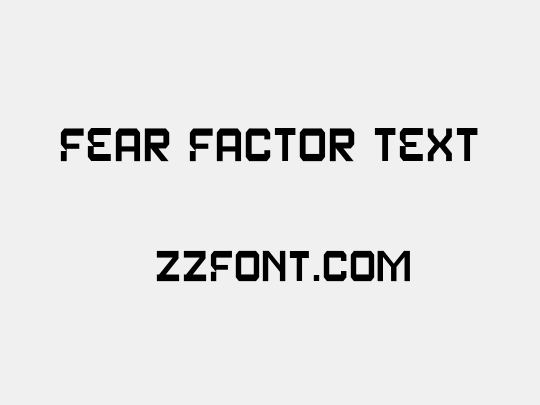 Fear Factor Text