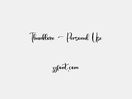 Thanklove - Personal Use
