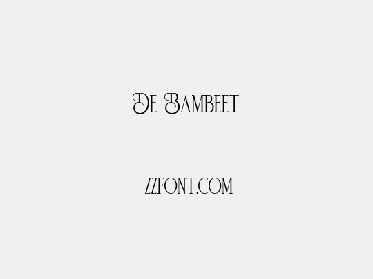 De Bambeet