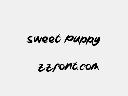 Sweet Puppy
