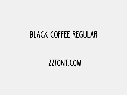 Black Coffee Regular