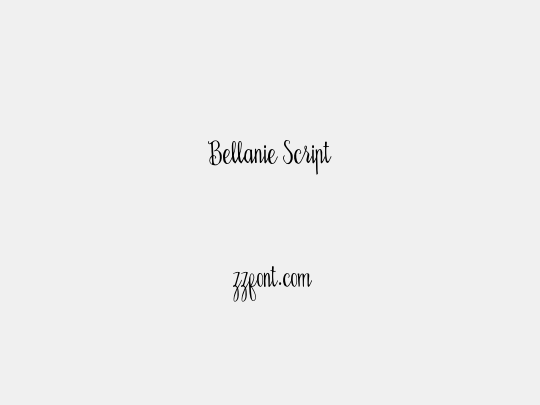 Bellanie Script