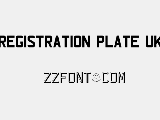 REGISTRATION PLATE UK