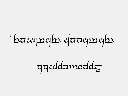 Tengwar Annatar