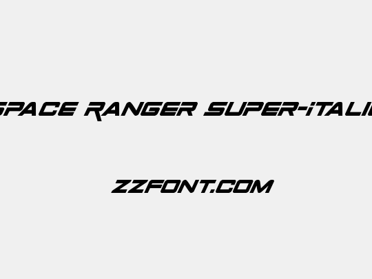 Space Ranger Super-Italic
