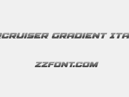Aircruiser Gradient Italic