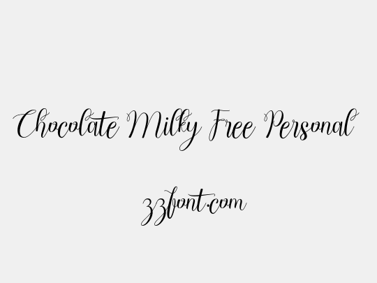 Chocolate Milky Free Personal