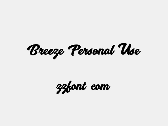 Breeze Personal Use