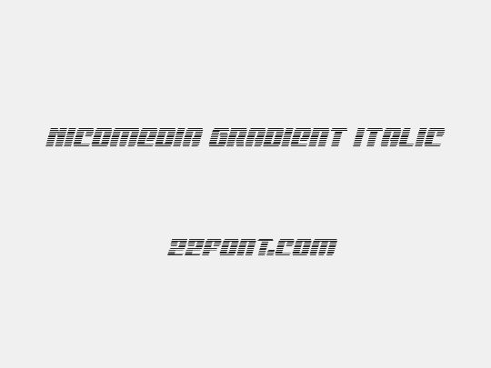 Nicomedia Gradient Italic
