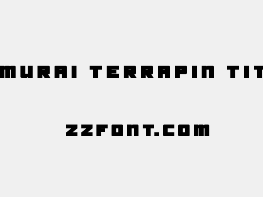 Samurai Terrapin Title