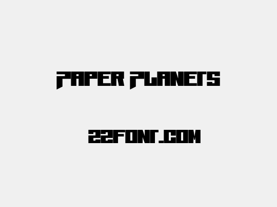 Paper Planets
