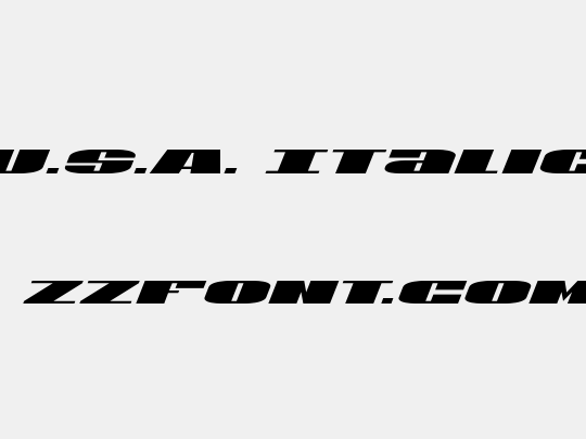 U.S.A. Italic