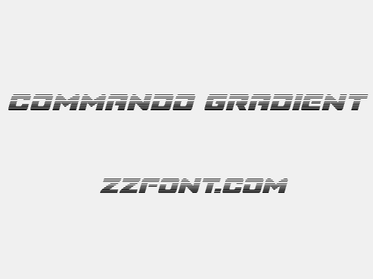 Super Commando Gradient Italic