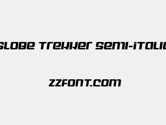 Globe Trekker Semi-Italic
