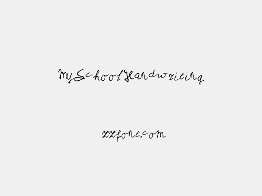 MySchoolHandwriting