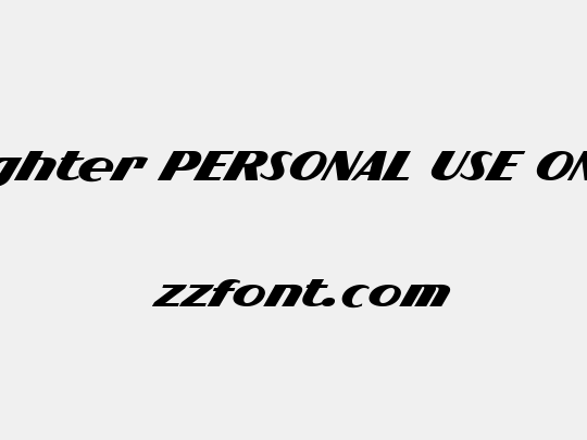 Flighter PERSONAL USE ONLY