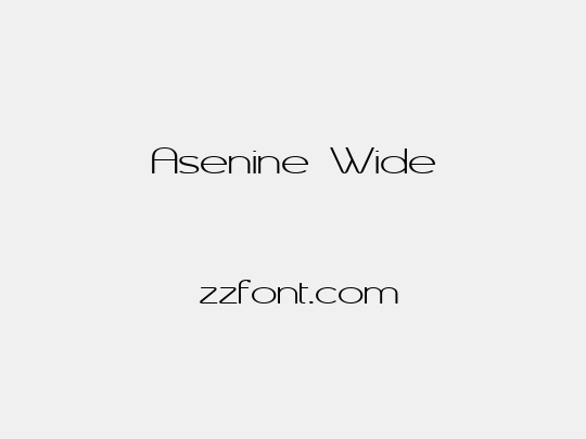 Asenine Wide