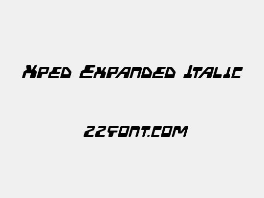 Xped Expanded Italic