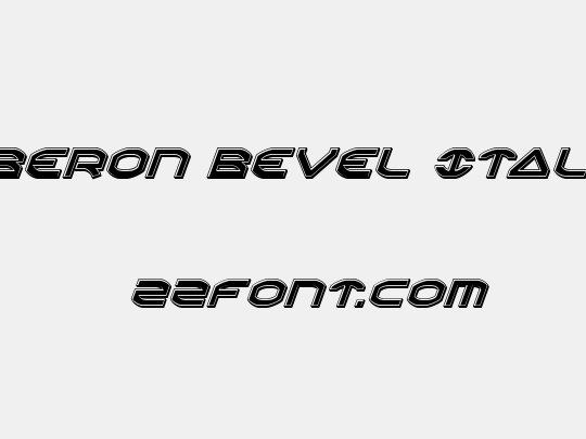 Oberon Bevel Italic