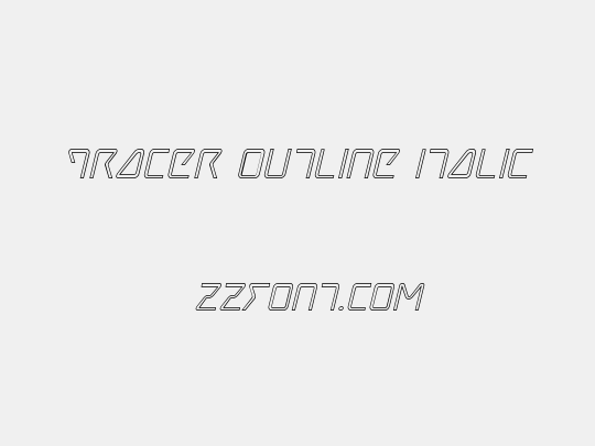 Tracer Outline Italic