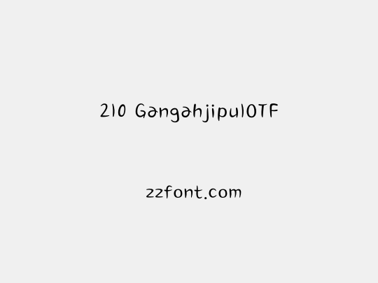 210 GangahjipulOTF