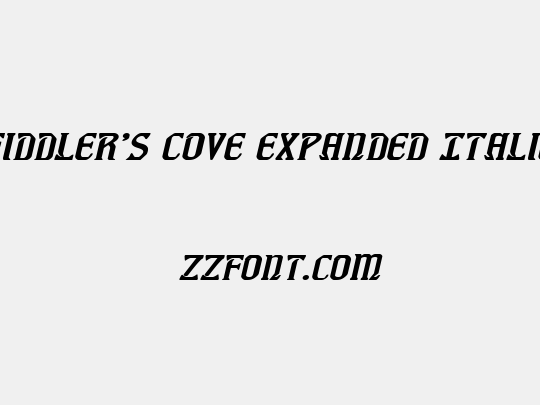 Fiddler's Cove Expanded Italic