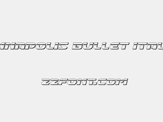 Annapolis Bullet Italic
