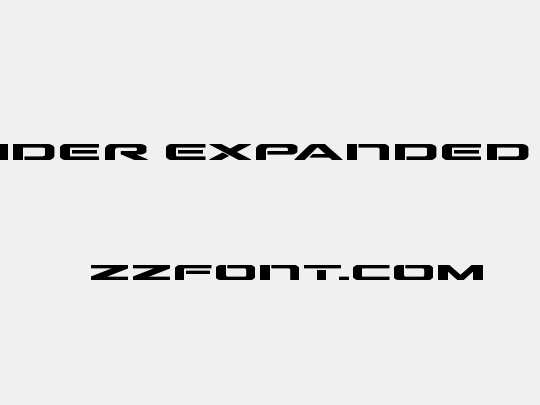 Outrider Expanded Bold