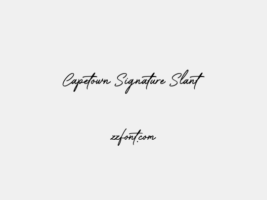 Capetown Signature Slant